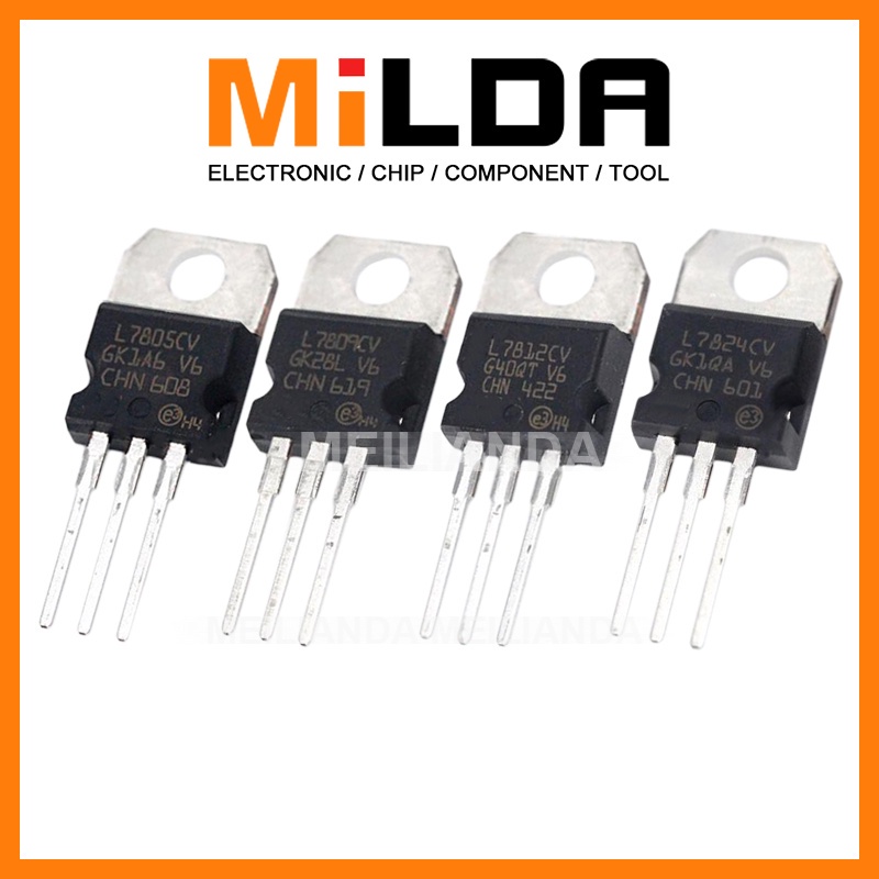 10PCS Triode Three-terminal Regulator Tube Lm7805CV L7806 08 10CV L7812 7815 LM7824 L7906 L7908 L791
