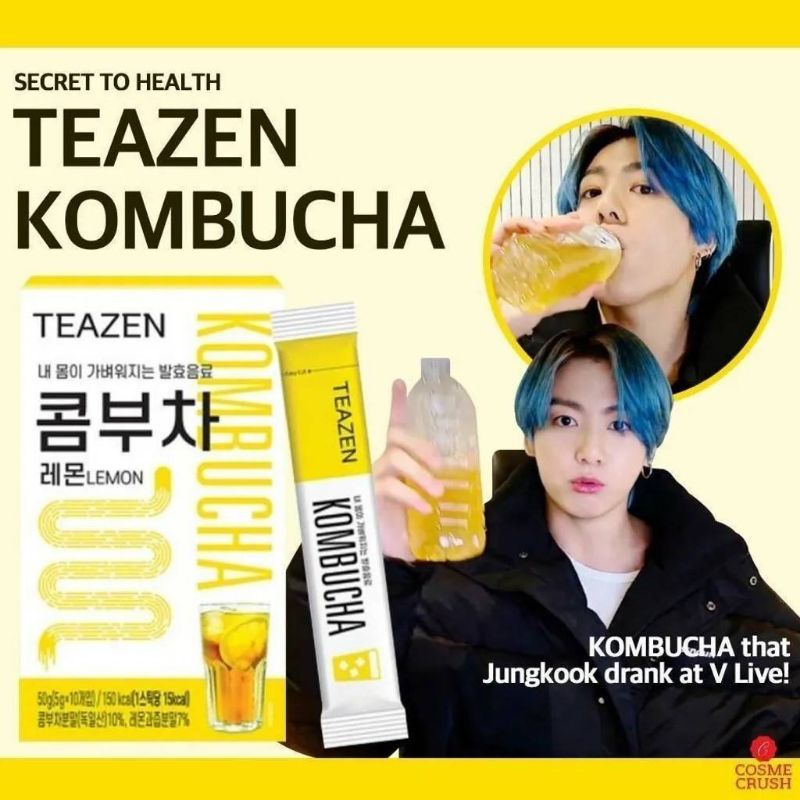Kombucha ที่จองกุกกินใน Vlive (1 กล่องมี 10 ซอง)