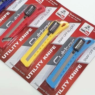 Eagle One มีดคัตเตอร์ใหญ่ (คัทเตอร์) มีระบบล็อกออโต้ ผลิตจาก PVC ขึ้นรูปหนา คละสี