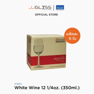 JJGLASS - 1015W12 [1กล่อง บรรจุ 6 ใบ] - แก้วไวน์ขาว เมดิสัน โอเชี่ยนกลาส by Ocean Glass Madison White wine 12 1/4 oz. (350 ml.)