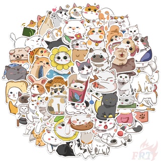 60Pcs/Set ❉ Q Cats Daily Life Series 01 สติ๊กเกอร์ ❉ DIY Fashion Waterproof Decals Doodle สติ๊กเกอร์