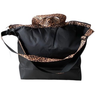 กระเป๋าสะพาย กระเป๋าถือ สีดำ-ลายเสือ  LeSportsac Waterproof Shoulder Shopping Travel Bag Handbag