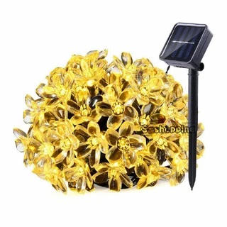 JX-30 Warm white Solar light 30 LED 8 โหมด 6.5m โคมไฟพลังงานแสงอาทิตย์สำหรับตกแต่ง