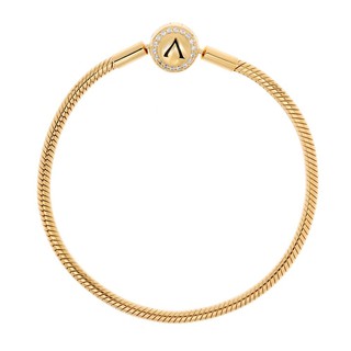 Aevari Gold Snake Chain Sterling silver 925 สร้อยลายงู สร้อยข้อมือลายงู สร้อยข้อมือ สร้อยข้อมือเงินแท้925