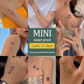 【COCO Magic tattoo】สติกเกอร์รอยสักชั่วคราว กึ่งถาวร ขนาดเล็ก กันน้ํา ติดทนนาน 15 วัน