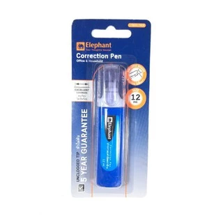 ปากกาลบคำผิด น้ำยาลบคำผิด ตราช้าง ELEPHANT Correction Pen 3/4.2/7/12 ml