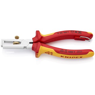 KNIPEX Insulation Strippers VDE TT - 160 mm คีมปอกสายไฟ VDE 160 มม. รุ่น 1106160T