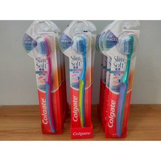 รุ่นใหม่ แปรงสีฟันคอลเกต ortho brush สำหรับคนจัดฟัน สินค้าล๊อตใหม่