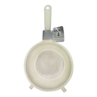 Food scooping equipment STRAINER PLASTIC 18CM ANCHOR WHITE Kitchen equipment Kitchen equipment อุปกรณ์ตักอาหาร กระชอนพลา