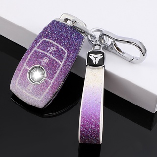 Mercedes-Benz Gradient Diamond Car Key Case 2021 New E-Class C-Class S-Class E200l E300l Glc260 Diamond Pasting Technology Goddess Key Case