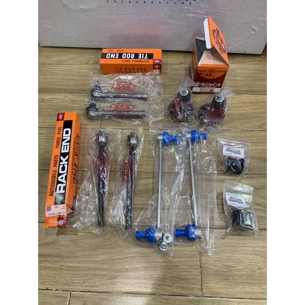 555 JAPAN ลูกหมาก 8ชิ้น +ยางกันโคลงแท้ 2ชิ้น TOYOTA ALTIS ปี 2008-2018  555 ญี่ปุ่นแท้