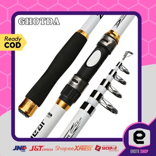 Alat Joran Pancing Ikan Set Portable Carbon Fiber Telescopic Portable