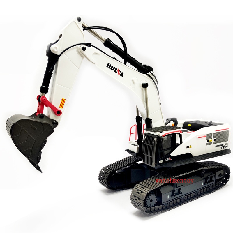 รุ่นอัพเกรดใหม่New ยี่ห้อ 1/14 HuinaRC Excavator ของเล่น 22ch huina 594 รีโมทคอนโทรลรถบรรทุก RC 1594