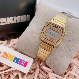 SKMEI (เอสเคมี่)แท้100%-กันน้ำ-พร้อมกล่องเหล็ก