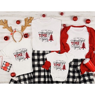 Its The Most Wonderful Time of The Year Svg Christmas Svg Buffalo Plaid Printed Family Matching T Shirt Outfit  471