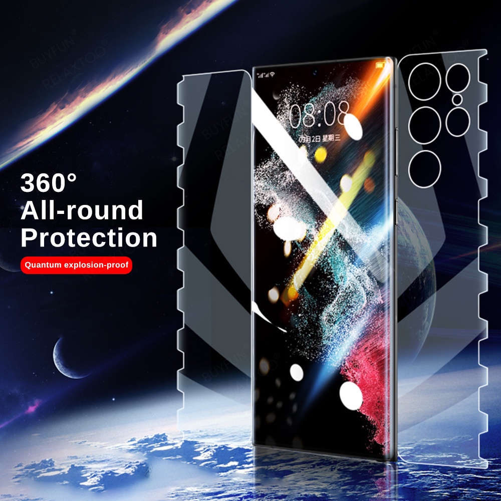 360° Full Body Soft Hydrogel Film For Samsung Galaxy S22 Ultra Screen Protector Film Sansun S22ultra S22Plus S22+ S 22 Not Glass