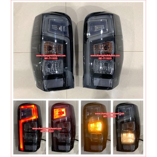 ไฟท้าย ไฟท้ายแต่ง LED MITSUBISHI TRITON ไทรทัน 2019 2020 2021 2022 สโมก Smoke LED