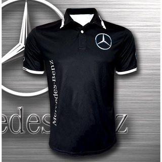 เสื้อโปโล Polo Shirt Mercedes-Benz เสื้อโปโล เมอร์เซเดส-เบนซ์ #FM0015 พิมพ์ลายทั้งตัว ไซส์S-5XL