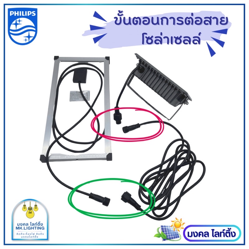 Philips สายเพิ่มความยาวโซล่าเซลล์  ยาว 3 เมตร และ 5เมตร แบบ 2 เขี้ยว กันน้ำกันฝุ่นIP65 ใช้กับรุ่น BVC080 60W/90W/150W - รูปที่ 5