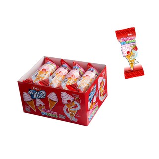 เออโก้ แมลโลว์ ไอศกรีม สอดไส้ แยมสตรอเบอร์รี 15กรัม x 12แท่ง / Erko ML Icecream Jam Filled Strawberry Flavour 15g