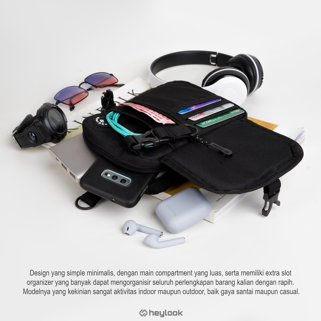 Heylook Official - SKYPE Sling Bag Mens Small Bag Mens Mini Sling Bag Hp Waistbag Sling Phone Neck Bag ล่าสุด Distro Slingbag