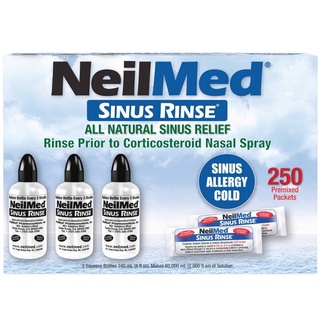 แพ็คสุดคุ้ม (มีแบ่งขาย) Neilmed Sinus Rinse kit ชุดอุปกรณ์น้ำเกลือล้างจมูก