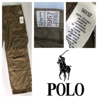 Polo Ralph Lauren กางเกงคาร์โก้ สีกากี กางเกงขายาว