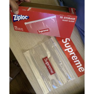 🔥พร้อมส่ง🔥Supreme x Ziploc Bags SS20 ถุงซิปล็อคซูพรีมของแท้💯จากช็อป UK🇬🇧