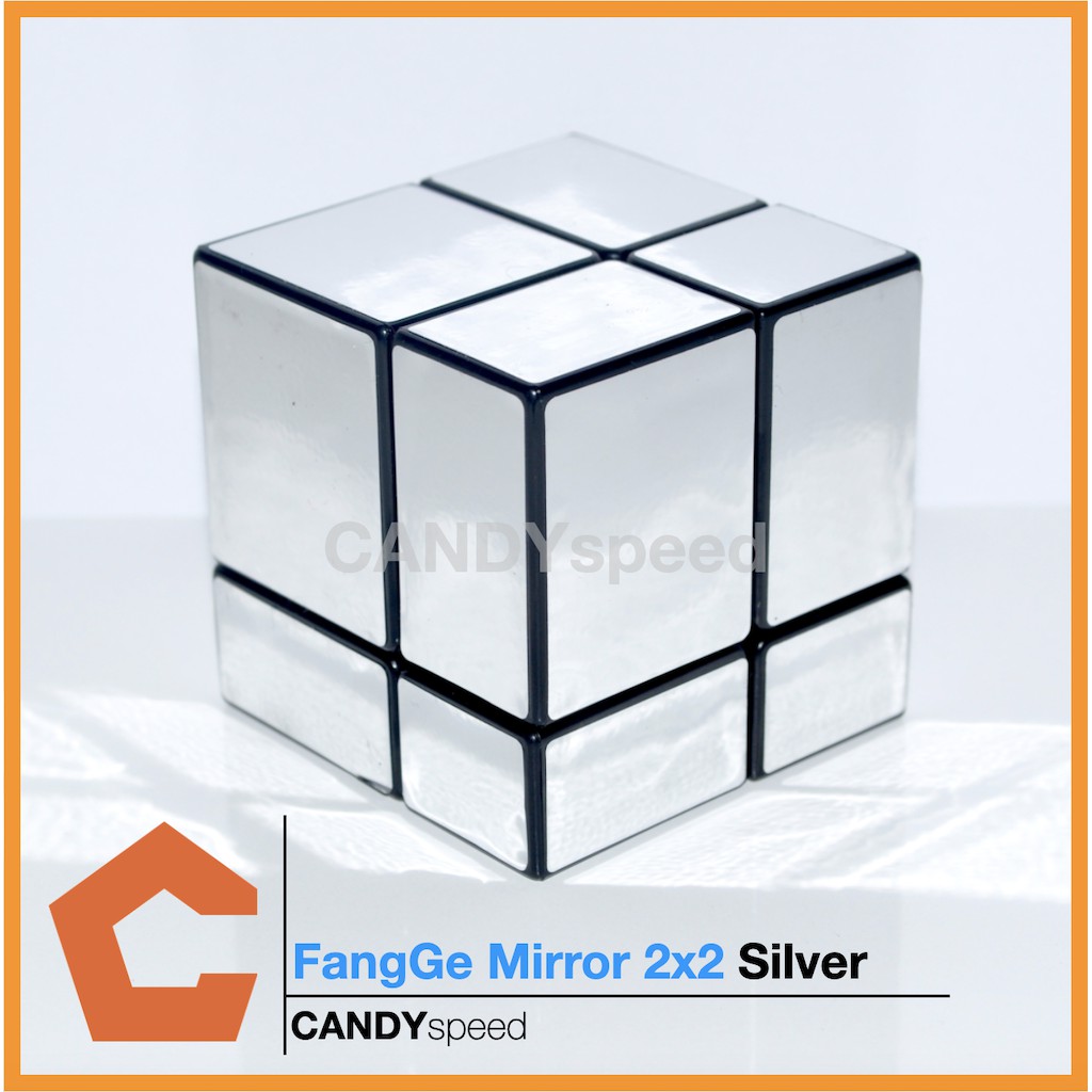 รูบิค FangGe Mirror 2x2 Cube Silver | By CANDYspeed