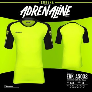 เสื้อกีฬา ยูเรก้า สินค้าของแท้ 100%  EUREKA ADRENALINE ERK-A5032 Color : GA (เขียวสะท้อนแสง)