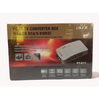 VGA TO RCA /S-VIDEO CONVERTER (PT-011) ยี่ห้อ OKER SALE!!! รับลมหนาวววว