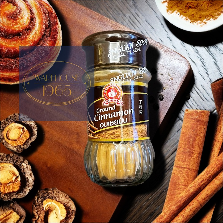 (45 g) อบเชยป่น ชินนามอนป่น ตรามือที่ 1 ง่วนสูน Nguan Soon - Natural Ground Cinnamon
