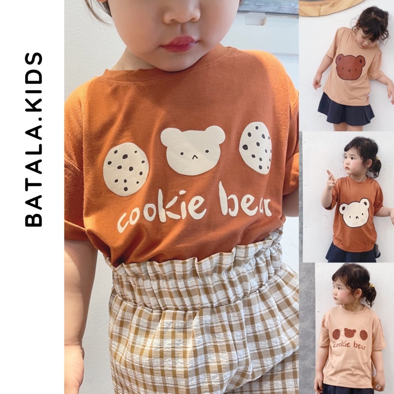 เด็ก เด็ก ๆ เสื้อยืดเด็ก เสื้อยืด สําหรับเด็กชายและเด็กหญิง ผ้าคอตตอน 100% สไตล์หลวมเกาหลีตั้งแต่ 1-