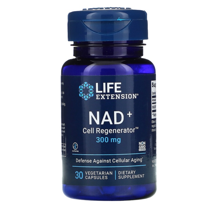 Life Extension, NAD+ Cell Regenerator 300 mg 30 Vegetarian Capsules