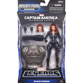 HASBRO MARVEL LEGENDS 6" CAPTAIN AMERICA WINTER SOLDIER : BAF. MANDROID : BLACK WIDOW สุดยอดความหายาก ของแท้ 100%