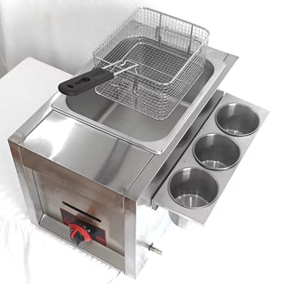 HL81 หม้อทอดแก๊ส  Deep Fryer เตาทอดอ่างเดี่ยว 6ลิตร หม้อทอดไก่