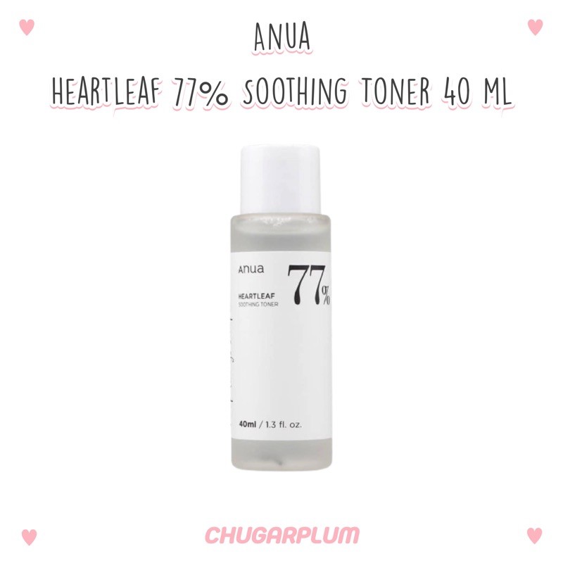 ✦ พร้อมส่ง 40ml / ของแท้ ✦ โทนเนอร์พี่จุน ANUA Heartleaf 77% Soothing Toner