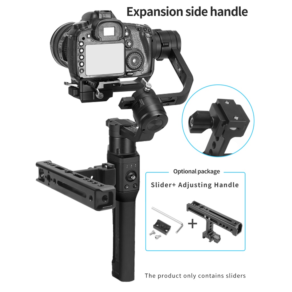 Xt-xinte แผ่นยึดมอนิเตอร์ : อะแดปเตอร์ต่อขยาย Ronin SC พร้อมสกรู M4 1/4 สําหรับกิมบอล DJI Ronin S แบบมือถือ