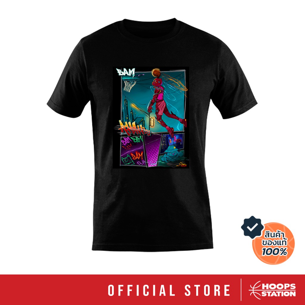 ราคาต่ำสุดราคาระเบิดHoops Station X Pakorn Tee เสื้อยืด (Hoops Station)S-3XLขนาดเต็มS-3XL