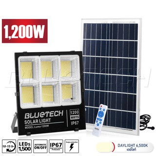 Bluetech USA ไฟโซล่าเซลล์ ไฟสปอร์ตไลท์ Solar Cell LED Floodlight Spotlight 60 - 1,200 วัตต์ ไฟ 4ช่อง 6ช่อง กันน้ำ IP67