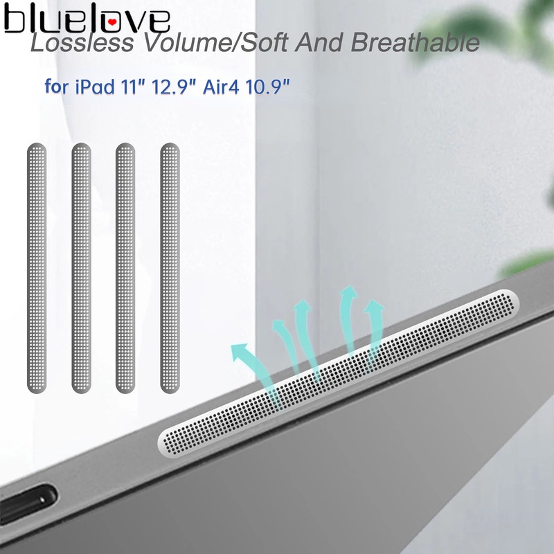 ฟิล์มสติกเกอร์ตาข่ายโลหะ แบบนิ่ม ระบายอากาศ กันฝุ่น สําหรับ Ipad 11 นิ้ว 12.9 นิ้ว Air4 10.9 นิ้ว