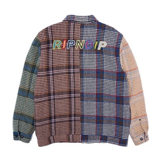 SLUM LTD - RIPNDIP Roygbiv Plaid Jacket Multi