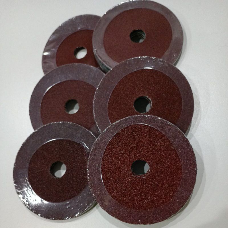 ใบขัดลูกหมู-แผ่นขัดกระดาษทรายกลมหยาบละเอียดเครื่องเจียร4นิ้ว-เบอร์พีp24-36-60-80-100-120-180ขัดสนิมแ