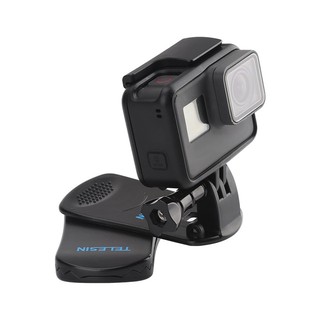 TELESIN Rotational Backpack Clip Mount Hat Mount คลิปหนีบสำหรับ Gopro Hero 11/10 9/8/7/6, dji osmo Action Cameras