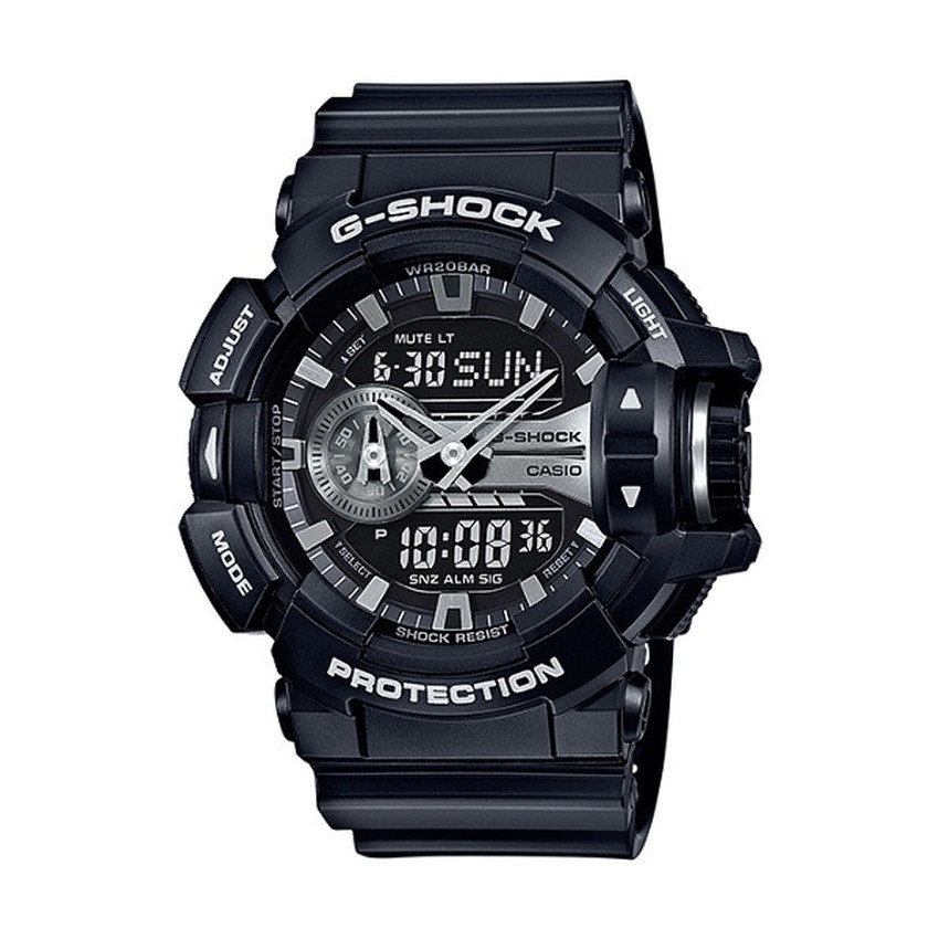 Casio G-Shock นาฬิกาข้อมือผู้ชาย สายเรซิ่น รุ่น GA-400GB-1ADR-สีดำ