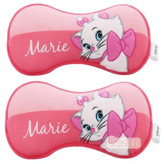 ผ้า(2ชิ้น) หมอนรองคอในรถ ลายMARIE แมวมารี ลิขสิทธิ์แท้