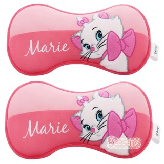 ผ้า(2ชิ้น) หมอนรองคอในรถ ลายMARIE แมวมารี ลิขสิทธิ์แท้