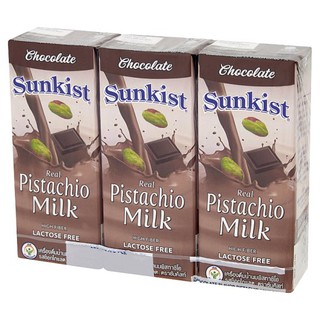 ถูกที่สุด✅  ซันคิสท์ เครื่องดื่มน้ำนมพิสทาชิโอ รสช็อกโกแลต 180มล. x 3 กล่อง Sunkist Chocolate Pistachio Milk Drink 180ml