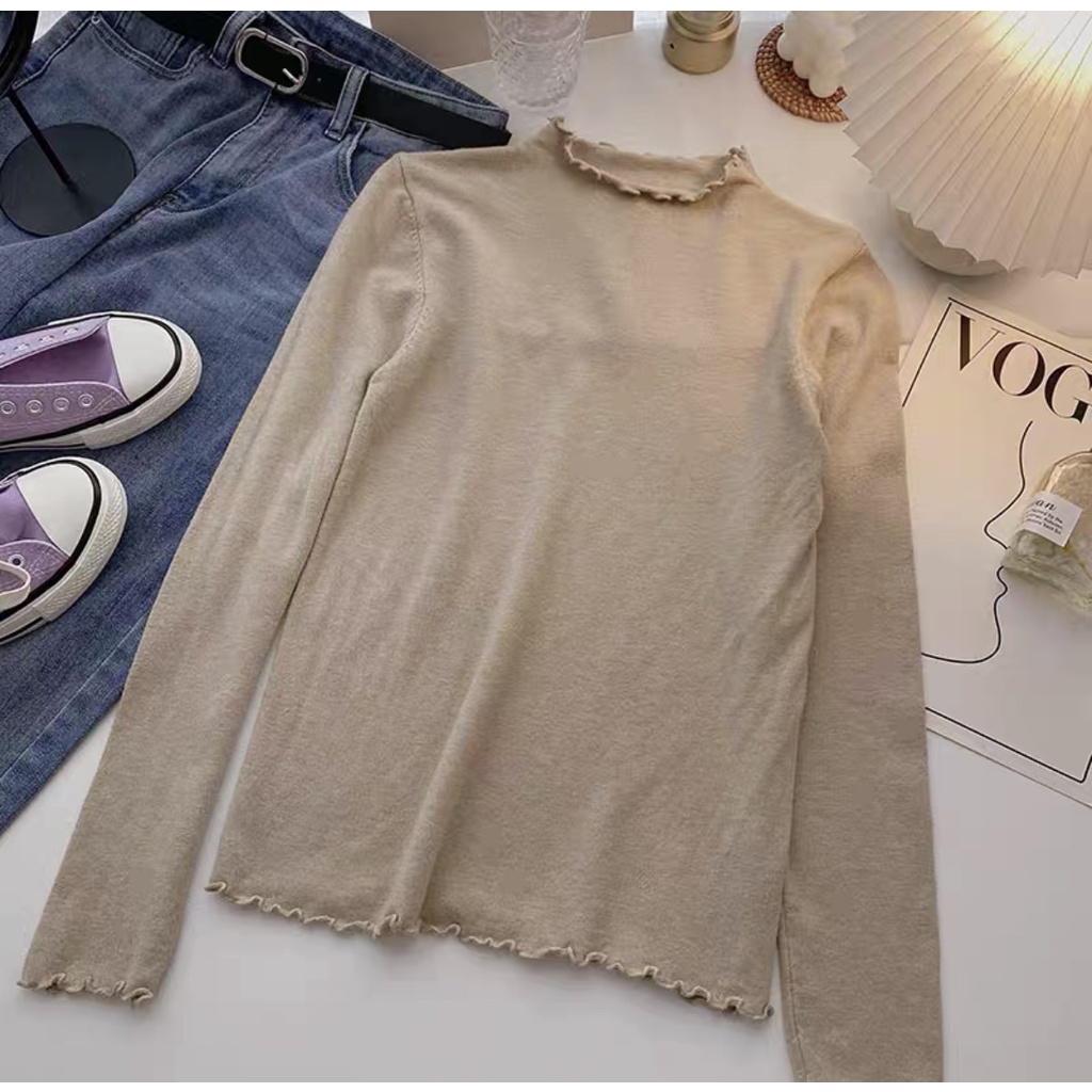 Shopatroux - เสื้อคอระบายเกาหลี Eunha