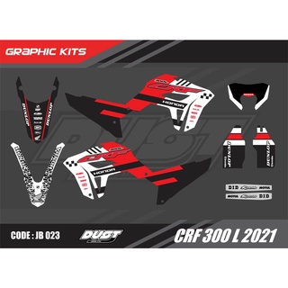 สติ๊กเกอร์วิบาก Honda CRF 300L 2021 ทั้งคัน Graphic kit สติ๊กเกอร์เคลือบเงา สุดคุ้ม